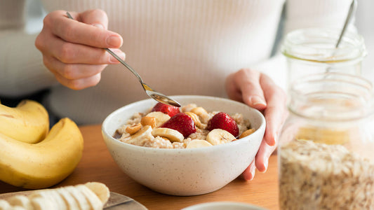 gesundes Porridge Frühstück