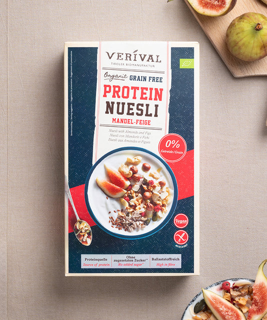 Protein Nuesli Mandorle e Fichi senza Cereali